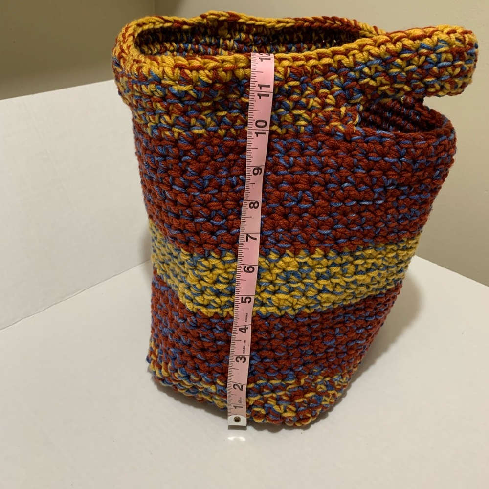 Toy Basket Book Basket Pet Supplies Basket Handmade Crocheted - Picture 12 of 16